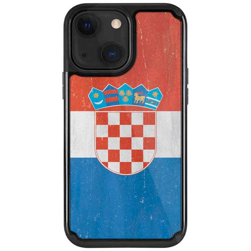 Croatia Flag Distressed iPhone 13 Cargo Case